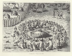 A mound, from De Bry by Theodore de Bry